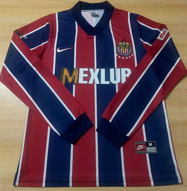 1996-1997 Chivas Away Long Sleeve Retro Soccer Jersey