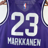 23-24 JAZZ MARKKANEN #23 Purple City Edition Top Quality Hot Pressing NBA Jersey