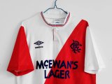 1987-1988 Rangers Away Retro soccer Jersey