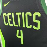 24-25 CELTICS HOLIDAY #4 Black City Edition Top Quality Hot Pressing NBA Jersey