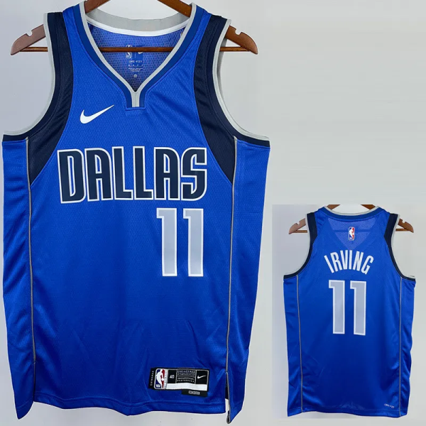 22-23 Dallas Mavericks IRVING #11 Blue Home Top Quality Hot Pressing NBA Jersey