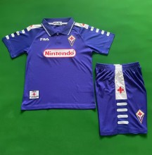 1998-1999 Fiorentina Home Retro Kids Soccer Jersey