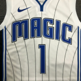 MAGIC McGRADY # 1 White Top Quality Hot Pressing NBA Jersey