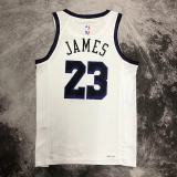 22-23 LAKERS JAMES #23 White City Edition Top Quality Hot Pressing NBA Jersey