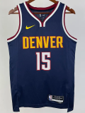22-23 Nuggets JOKIC #15 Royal Blue Top Quality Hot Pressing NBA Jersey