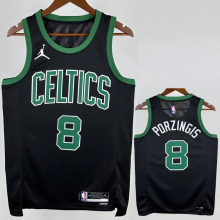 22-23 Celtics PORZINGIS #8 Black Top Quality Hot Pressing NBA Jersey (Trapeze Edition)