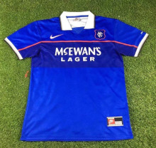1997-1999 Rangers Home Retro Soccer Jersey