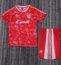 1989-1991 LIV Home Retro Kids Soccer Jersey