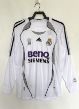 2006-2007 RMA Home Long Sleeve Retro Soccer Jersey