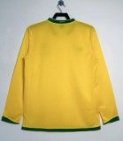 2006 Brazil Home Long sleeves Retro Soccer Jersey 