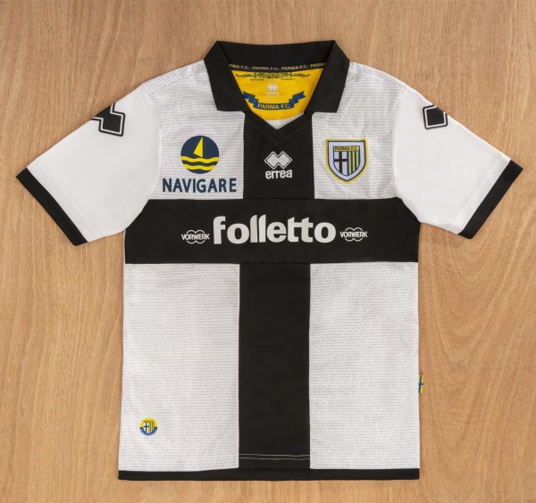 2012-2013 Parma Home Retro Soccer Jersey