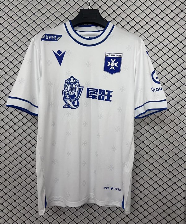 25-26 AJ Auxerre Home Fans Soccer Jersey 1:1 Thai Quality