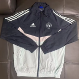 25-26 Man Utd Black White Windbreaker