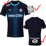 25-26 Marseille Away 1:1 Fans Soccer Jersey