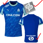 25-26 Marseille Away Fans Soccer Jersey