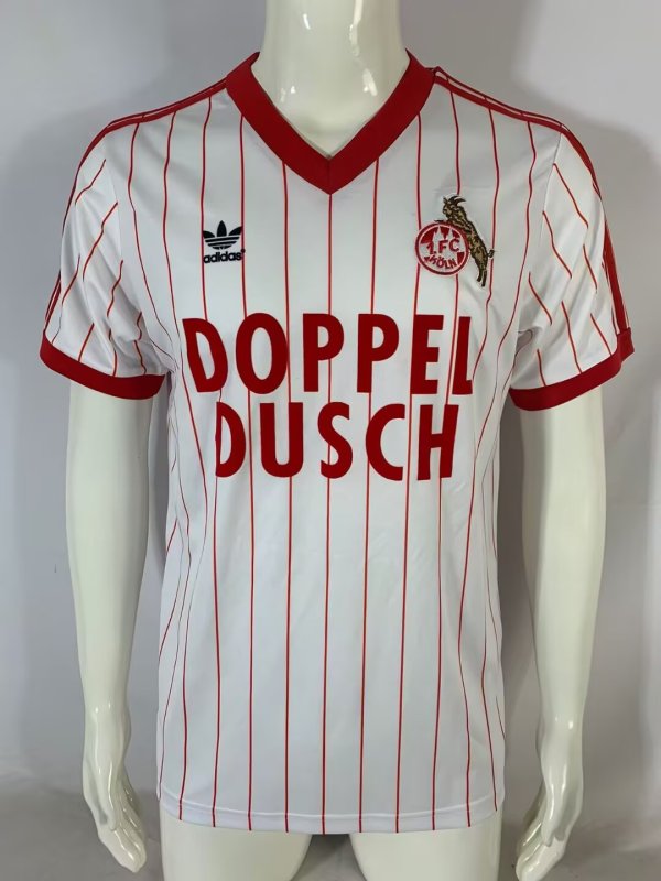 1982-1983 FC Köln Home Retro Soccer Jersey