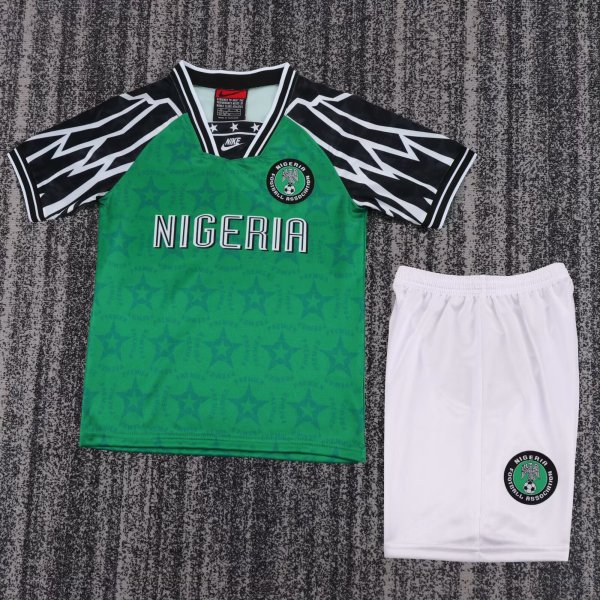 1994-1995 Nigeria Home Retro Kids Soccer Jersey