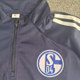 25-26 Schalke 04 Black Half Pull Tracksuit