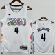 24-25 Nuggets WESTBROOK #4 White City Edition Top Quality Hot Pressing NBA Jersey