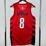 22-23 TRAIL BLAZERS AVDIJA #8 Red Top Quality Hot Pressing NBA Jersey (Trapeze Edition)飞人版