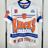 2026 KNICKS White Retro High Quality Casual T-Shirt #MN