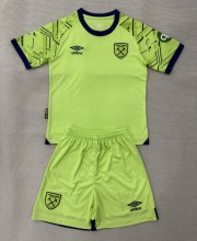 25-26 West Ham Green GoalKeeper Kids Soccer Jersey