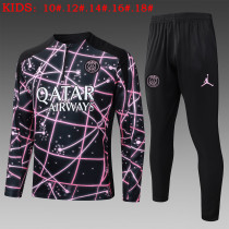25-26 PSG High Quality Kids Half Pull Tracksuit
