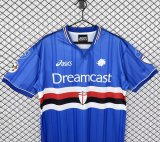 2000-2001 Sampdoria Home Retro Soccer Jersey
