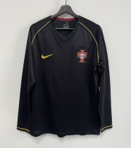 2006 Portugal Away Long Sleeve Retro Soccer Jersey