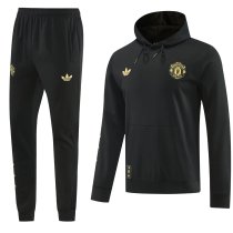 26-27 Man Utd Black Hoodie Tracksuit (卫衣套装)