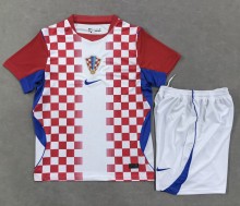 2026 Croatia Home Kids Soccer Jersey