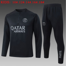 25-26 PSG High Quality Kids Half Pull Tracksuit