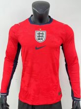2026 England Away Long Sleeve Player Version Soccer Jersey (长袖球员)