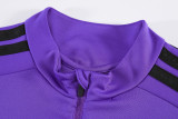 2026 AD Purple Kids Half Pull Tracksuit