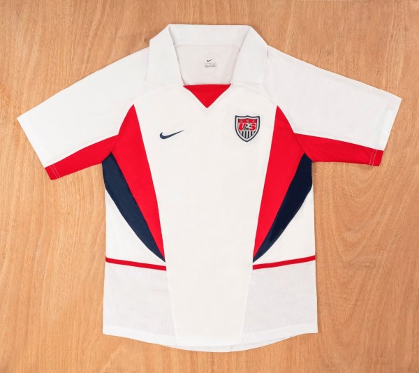 2002 USA Home Retro Soccer Jersey