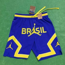 2026 Brazil Blue Casual Version Breathable Shorts Pants