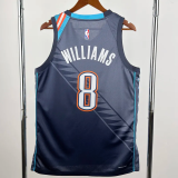 25-26 OKC Thunder WILLIAMS #8 Gray City Edition Top Quality Hot Pressing NBA Jersey