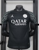 25-26 PSG Black Goalkeeper Player Version Soccer Jersey