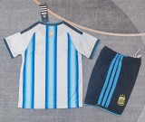 2026 Argentina Home Kids Soccer Jersey