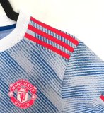 2021-2022 Man Utd Away Player Version Retro Soccer Jersey *球员
