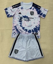 26-27 San Jose Earthquakes Away Kids Soccer Jersey