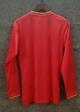 1990 Colombia Red Long Sleeve Retro Soccer Jersey