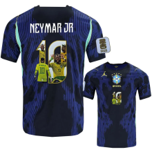 2026 World Cup Brazil Away Print Neymar Jr #10 Fans Soccer Jersey (Picture Number)