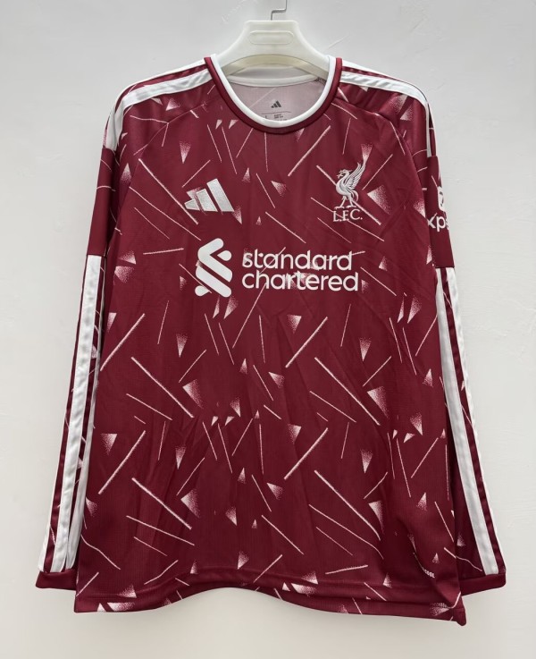 26-27 LIV Home Long Sleeves Fans Soccer Jersey (长袖)