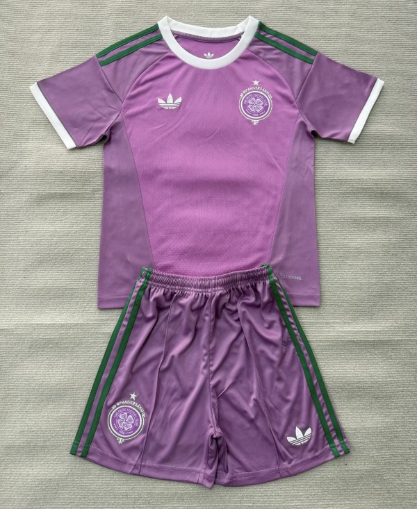 26-27 Celtic Purple Goalkeeper Kids Soccer Jersey