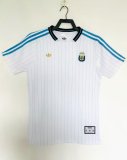 25-26 Argentina White High Quality Casual T-Shirt