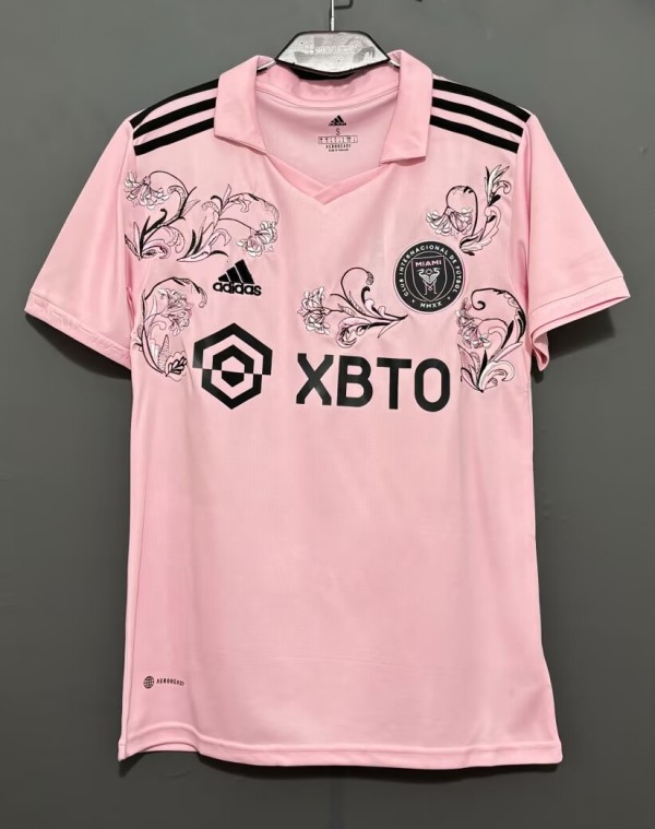 22-23 Inter Miami Home Embroidered Version Fans Soccer Jersey