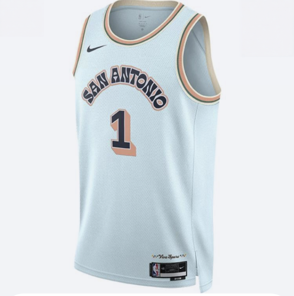24-25 San Antonio Spurs #1 Wembanyama City Edition NBA Jersey