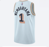 24-25 San Antonio Spurs #1 Wembanyama City Edition NBA Jersey