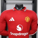 26-27 Man Utd Home Long Sleeve Player Version Soccer Jersey (长袖球员)